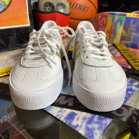 🆕 - Adidas - Samba Rose - White / Gold - W 6 - Picture 3 of 8